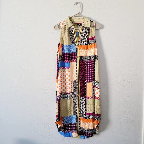 Anthropologie Dresses & Skirts - Anthropologie Women's Boho Patchwork Sleeveless Dress festival wear